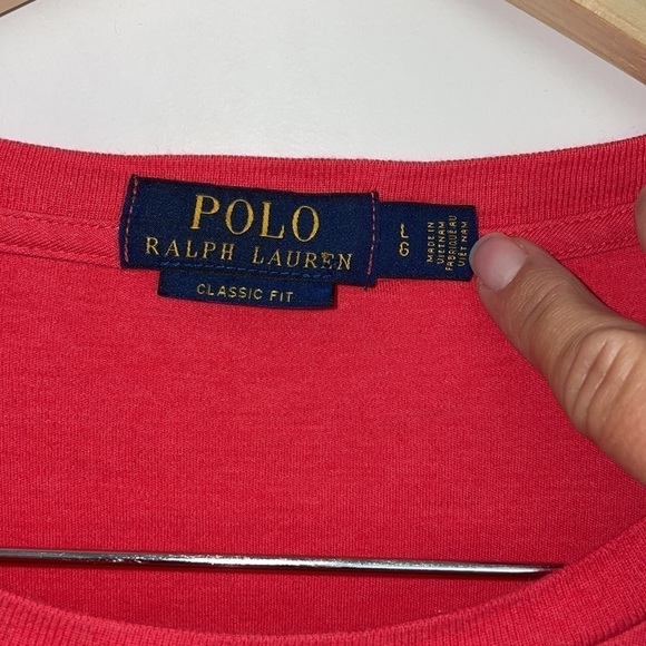 Polo Ralph Lauren Men’s Crewneck Classic Fit T-Shirt Melon L - Picture 3 of 4